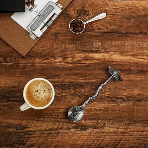 Retro Dragonfly Stainless Steel Coffee Spoon - Creative Dessert Teaspoon