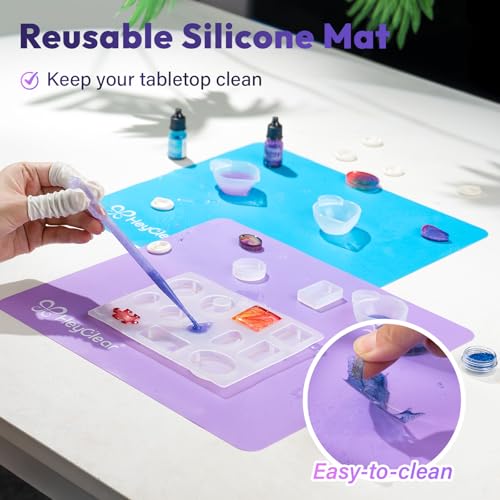 HeyClear Silicone Measuring Cup Kit for Epoxy Resin - 250ml & 100ml Set