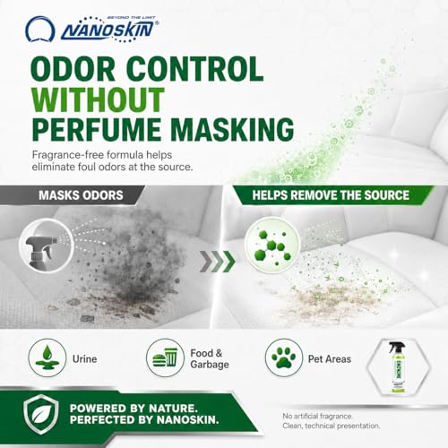 Nanoskin Enzyme Cleaner for Odor Removal, 16 Fl Oz - Multi-Surface Formula