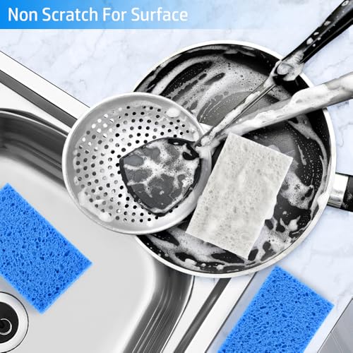 8-Pack Mcyye Compressed Kitchen Sponges - Non-Scratch Cleaning