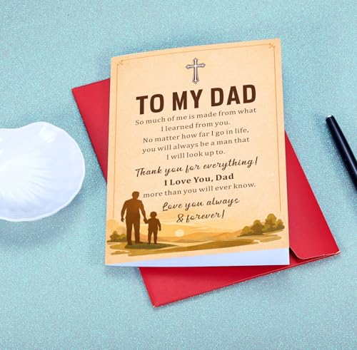Christian Birthday Card for Dad - Thoughtful Gifts from Kids