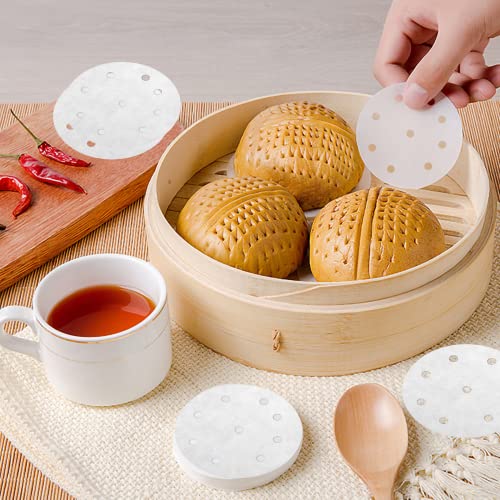 200 Pcs 4-Inch Air Fryer Parchment Paper Liners - Nonstick & Heat-Resistant