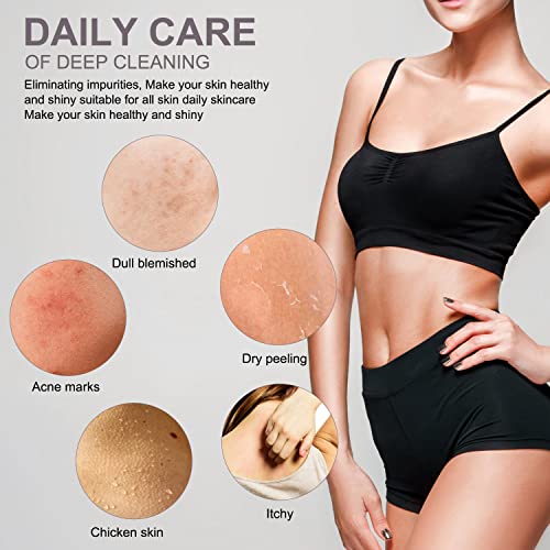 TUZIER African Exfoliating Net Sponge 3-Pack Long Body Scrubber