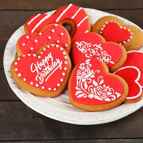 Happy Birthday Cookie Stamp - 3D Fondant Embosser for Cake Decorating