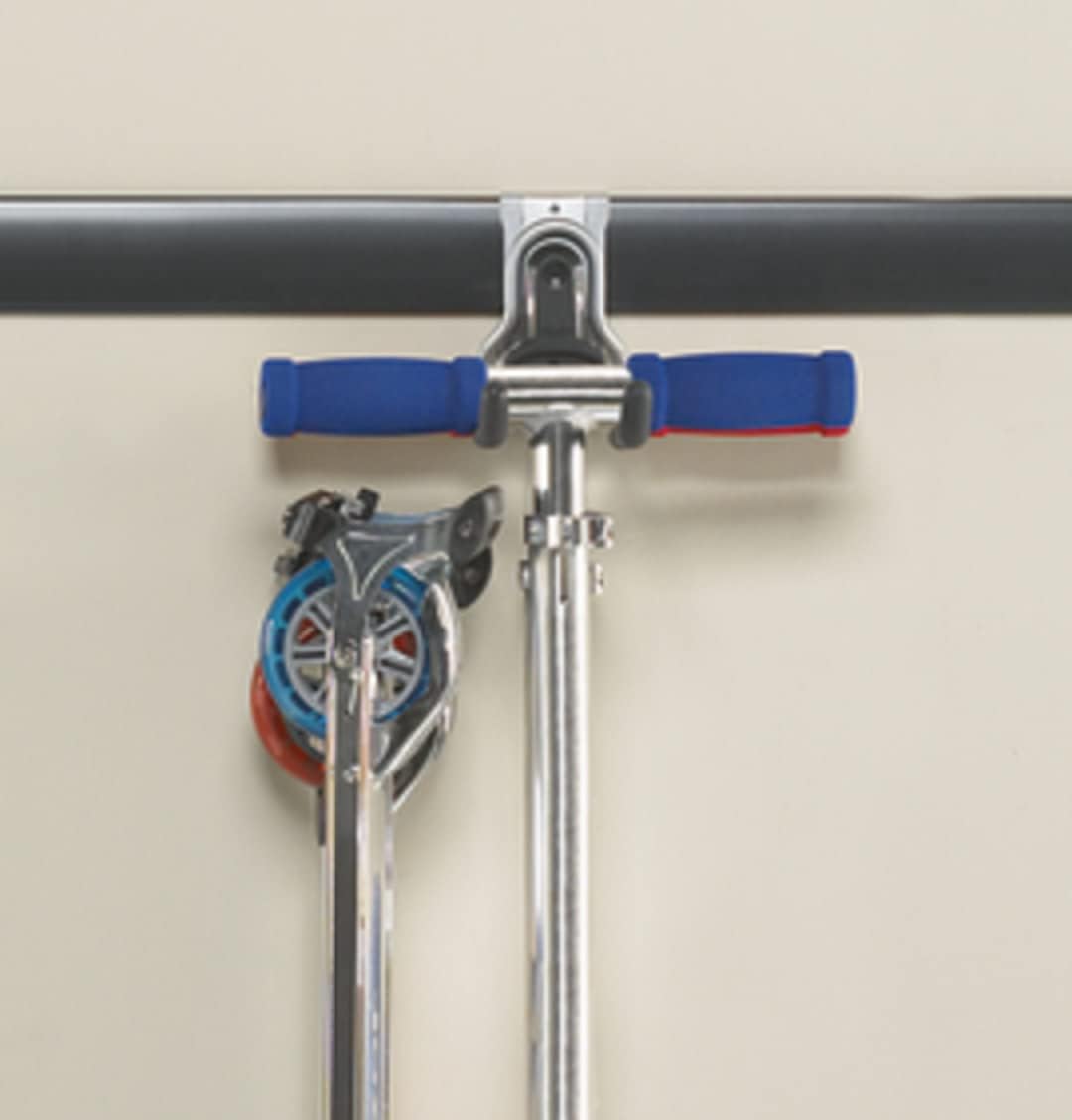 Rubbermaid FastTrack Rail Multi-Purpose Hook - 50 lbs Capacity Satin Nickel Wall-Mounted Storage Solution