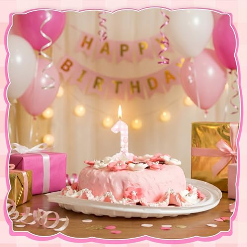 Silly Goose Cake Topper Candle - Pink Birthday Decoration