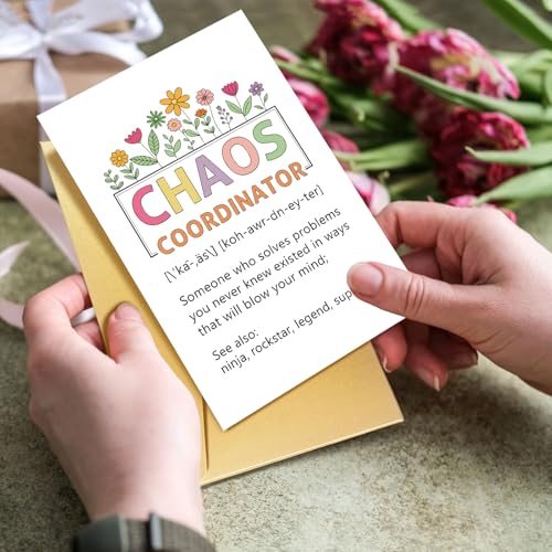 Funny Boss's Day Greeting Card - Chaos Coordinator Boss Gift