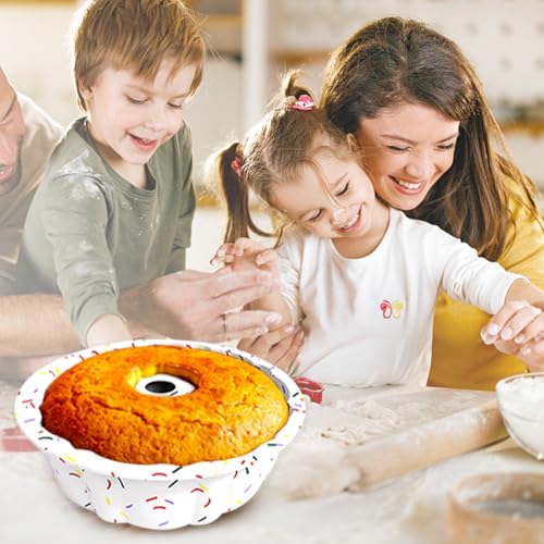 Saphe 10-Inch Silicone Cake Pan - Non-Stick Round Baking Mold
