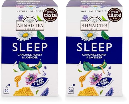 Ahmad Tea Herbal Tea, Camomile, Honey, & Lavender 'Sleep' Natural
