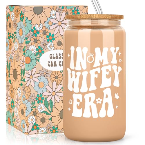 Bride Cup with Bamboo Lid & Straw - Wedding Gift for Brides