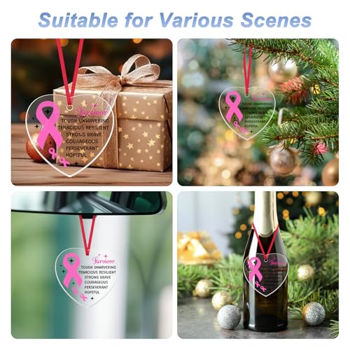 Breast Cancer Survivor Ornament | Motivational Gift for Women