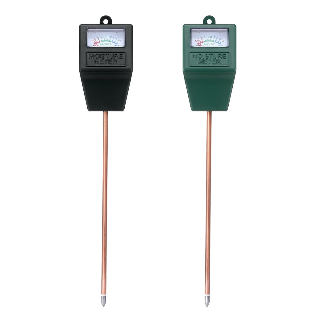 Skiennix Soil Moisture Meter - Accurate Plant Water Tester for Indoor & Outdoor Use | No Battery Required (Black & Green)