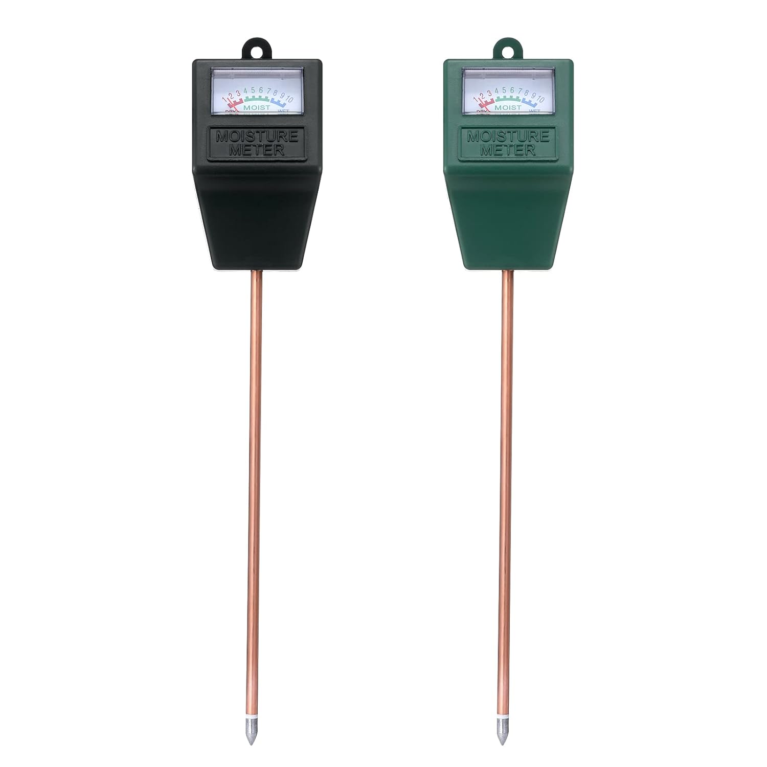 Skiennix Soil Moisture Meter - Accurate Plant Water Tester for Indoor & Outdoor Use | No Battery Required (Black & Green)
