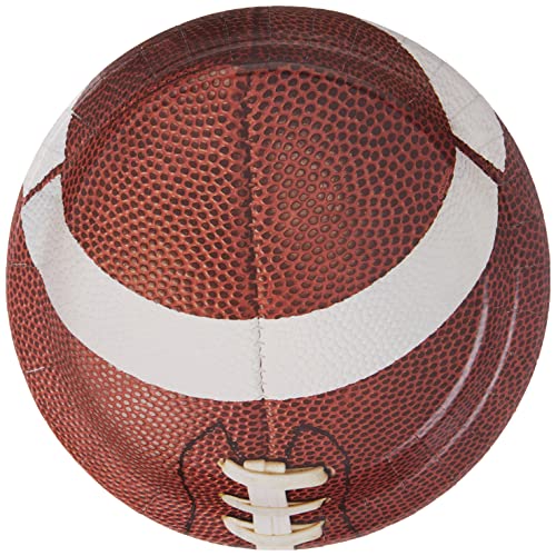 Multicolor Football Fiesta Paper Dinner Plates - 9" (8 Count)
