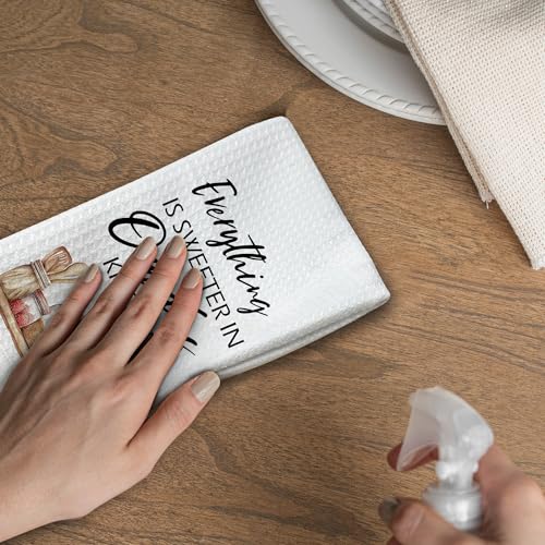 Rustic Grandma Kitchen Towels - 16x24 Absorbent Dishcloths