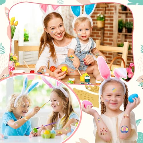 HOWAF 80Pcs Religious Easter Temporary Tattoos Christian Bible Stickers