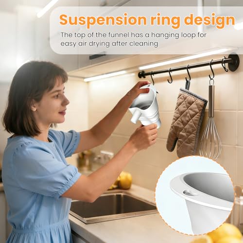 KitchenAid Flour Funnel - Silicone Baking Accessory for Tilt Head Mixers
