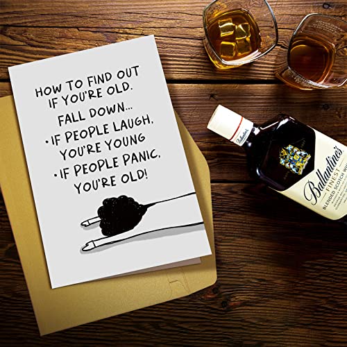 Funny Old Birthday Card for Women, Humorous 50th & 60th Card