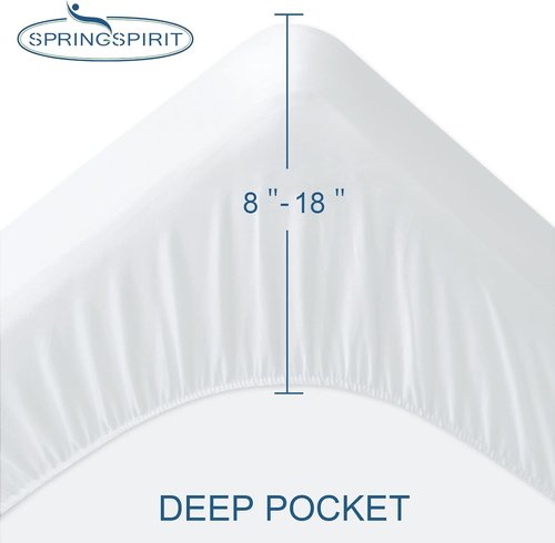 King Size Mattress Protector by [Brand Name] - 100% Waterproof & Noiseless, Ultra Soft Terry Fabric, Fits Up to 18''