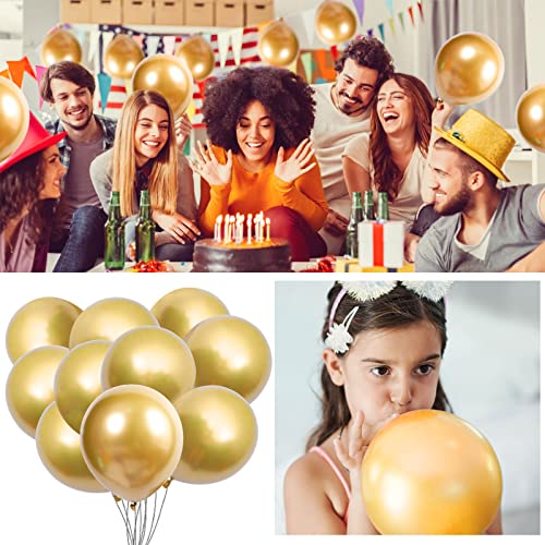 10-Inch Metallic Party Balloons with LED Lights – 20 Pack