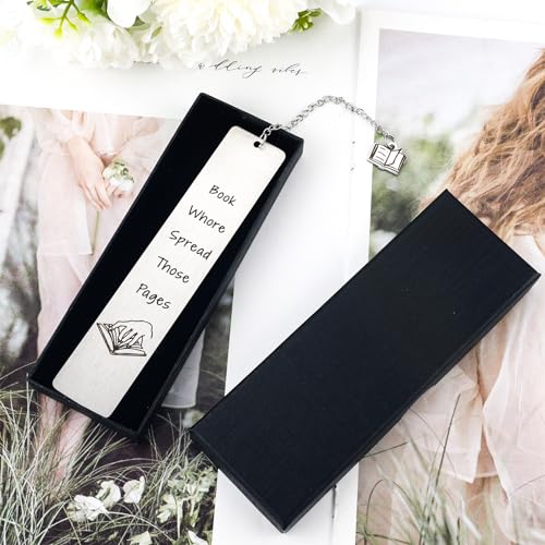 Funny Engraved Metal Bookmark for Book Lovers - Gift for Readers