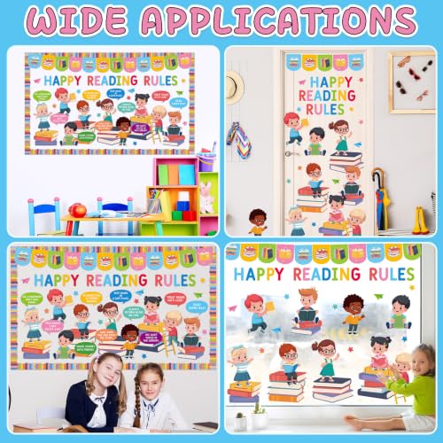 Reading Bulletin Board Set Motivational Classroom Decor for Good Habits - OBUSATT