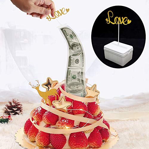 Money Pulling Cake Mold with Cake Toppers - 4.3x3.1x2.7 Inches
