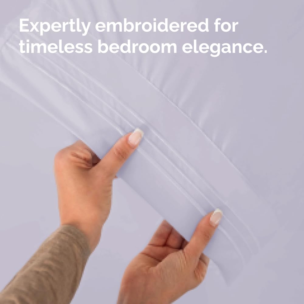 Skiennix Body Pillowcases Set of 4 | Soft & Breathable 20x54 Long Pillow Covers - Fade-Free & Machine Washable (Light Lavender)