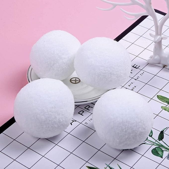Supoice 40 Pack Snow Balls - Realistic 2 Inch Indoor & Outdoor Snow Fight Toys | Perfect for Christmas Fun