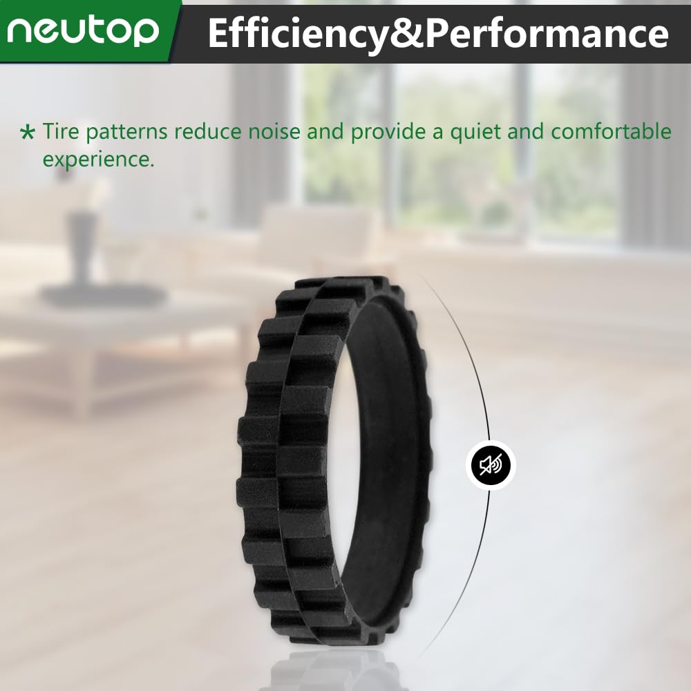Neutop Replacement Front Caster Ball Wheel Tire Kit Compatible with iRobot Roomba 500, 600, 700, 800, 900, e and i Series Models.