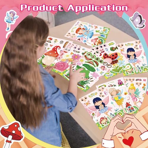 24 Fairy Stickers for Kids - DIY Make Your Own Stickers