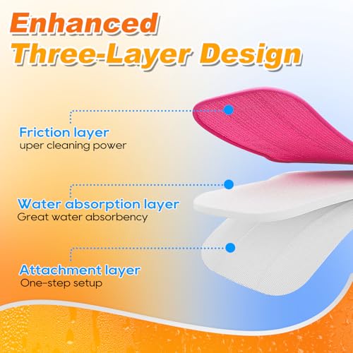 Microfiber Steam Mop Pads for Schenley & Dupray Cleaners - 2 Pack