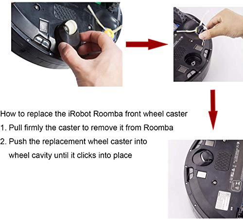 iRobot Roomba Replacement Front Wheel Caster Assembly - 2 Pack