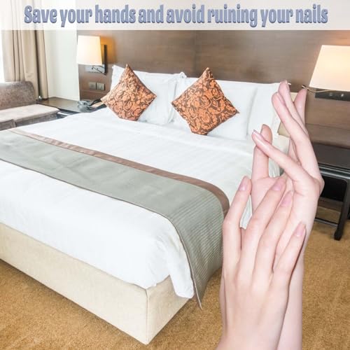 Abeillo Bed Sheet Tucker Tool - White Mattress Lifter for Easy Tucking