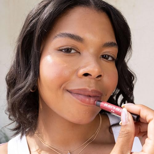 Burt's Bees Lip Shimmer, Moisturizing Tinted Lip Balm, Watermelon, 0.09 oz