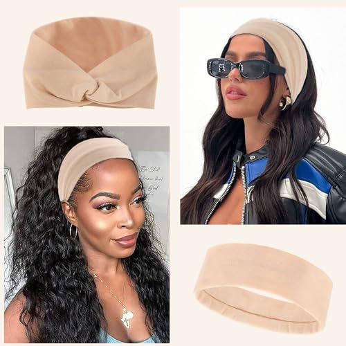 AHONEY 10 Pack Non-Slip Cotton Headbands for Women Workout Yoga