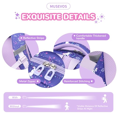 MUSEVOS Kawaii Kids Backpack - Lightweight, Waterproof School Bag