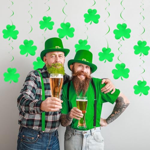 30Pcs Green Swirl Decorations for St. Patrick's Day Party