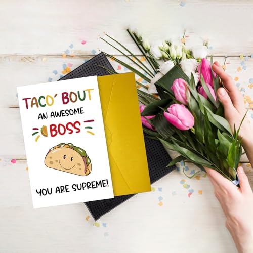 Funny Boss's Day Card – Quality Birthday & Retirement Card for Boss