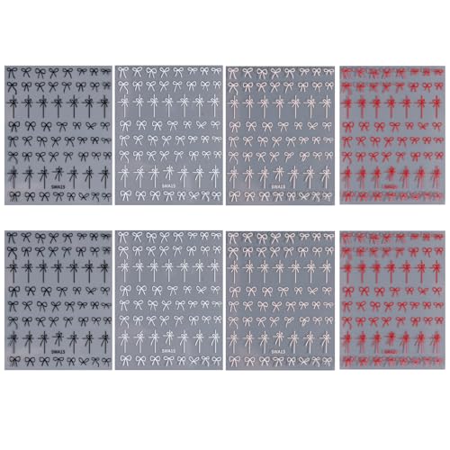 TailaiMei Bow Nail Stickers 3D Self-Adhesive Nail Art Decals