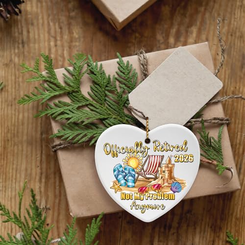 Retirement Ornament 2026 Ceramic Gift - Officially Retired Edition