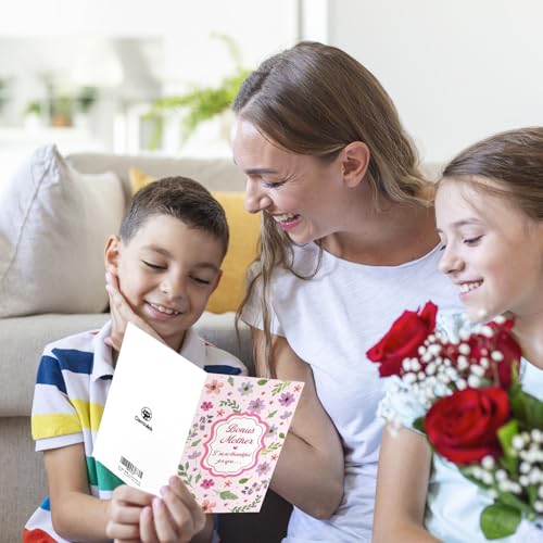 Heartfelt Floral Mother's Day Card for Stepmom & Bonus Mom