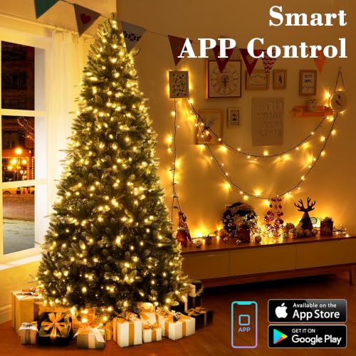Brizled 200 LED Twinkle Christmas Lights - Smart Color Changing String Lights