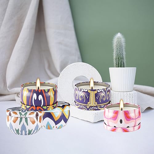 16 Pack Scented Soy Candles Set - Aromatherapy Travel Tin Candles for Home & Relaxation