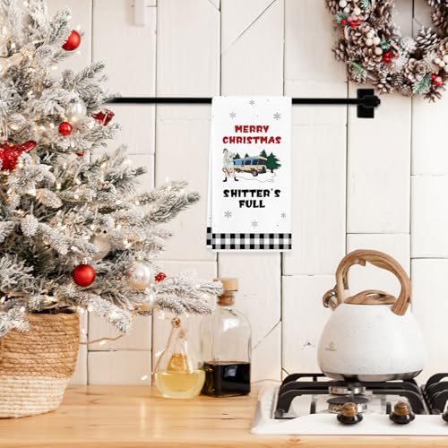 Christmas Vacation Hand Towel - Funny Holiday Bathroom & Kitchen Decor