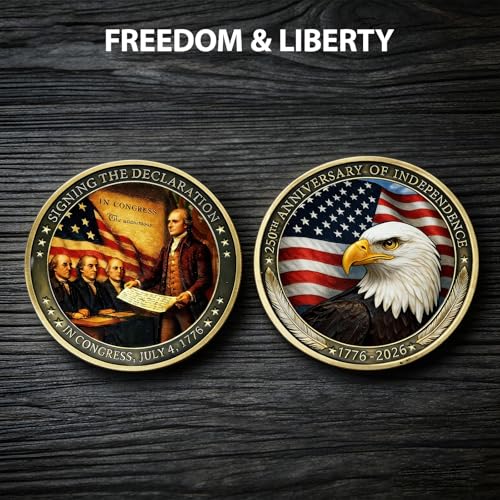250th Anniversary Collectible Keepsake - Double-Sided Eagle & Signing Artwork