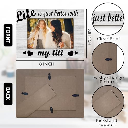 Wooden 4x6 Picture Frame - Best Aunt Gift for Display