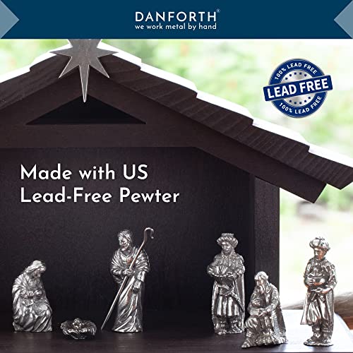 Danforth Pewter Nativity Set - Handcrafted Wisemen Figurines - Made in USA