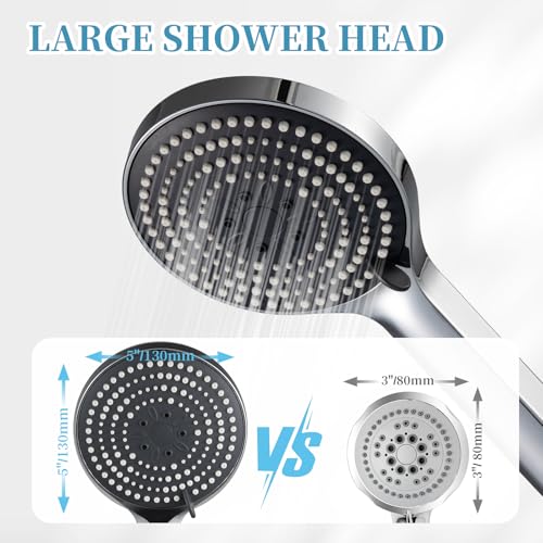 OFFO 6-Mode Handheld Shower Head - High Pressure & Chrome Finish