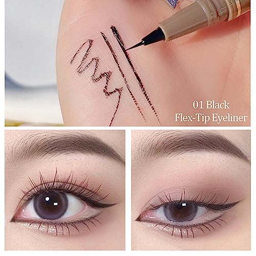 Rosarden Black Liquid Eyeliner Waterproof Smudge-Proof Felt Tip Pen